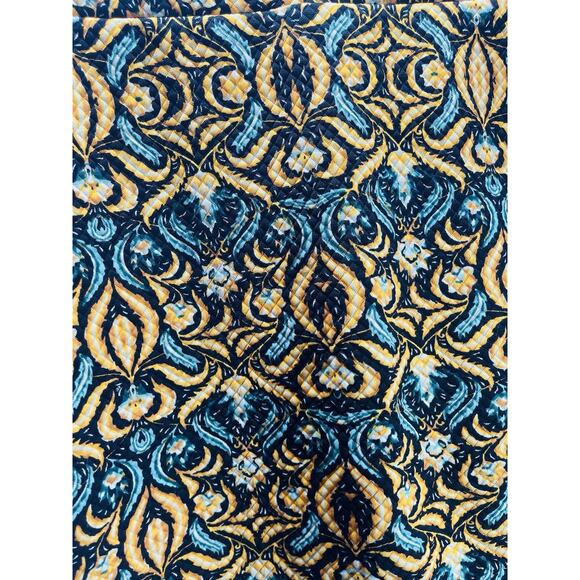 LuLaRoe Cassie Pencil Skirt Size Small Gold Blue Abstract Print Stretch Fabric - Picture 2 of 12